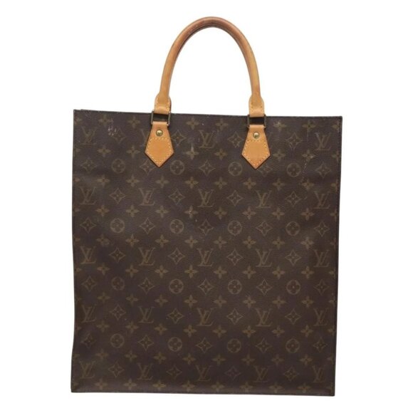 LOUIS VUITTON Monogram Sac Plat Hand Bag M51140 LV Auth BD2205 - Picture 2 of 16